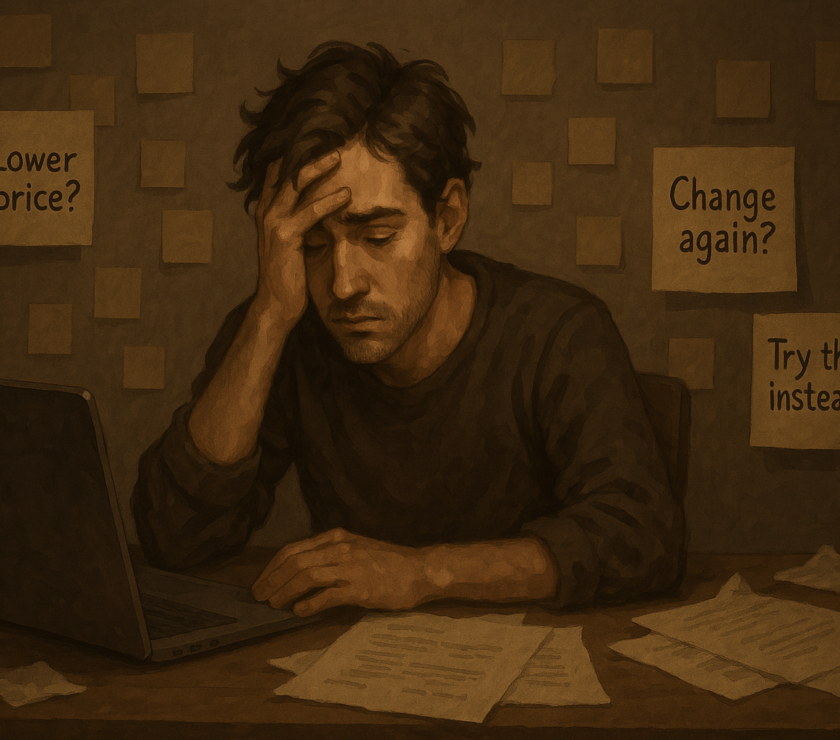 Overwhelmed Freelancer Desk